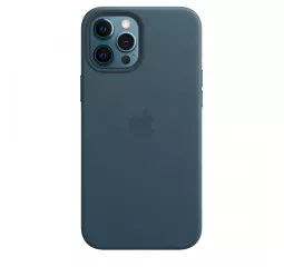 Чохол для Apple iPhone 12 Pro Max Apple Leather Case with MagSafe Baltic Blue (MHKK3)
