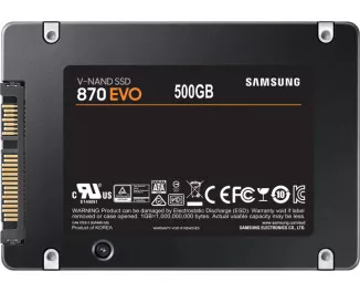 SSD накопитель 500Gb Samsung 870 EVO (MZ-77E500BW)