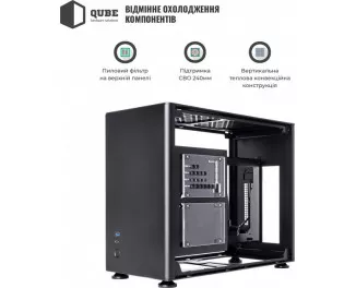 Корпус QUBE A4 Black (QBA4I_WBNU3)