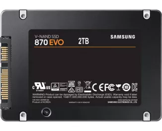 SSD накопичувач 2 TB Samsung 870 EVO (MZ-77E2T0BW)