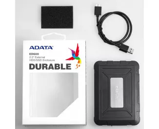 Кишеня зовнішня ADATA ED600 (AED600U31-CBK) USB 3.2 Gen1