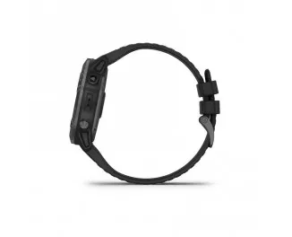 Смарт-годинник GARMIN Fenix 6X Pro Solar Titanium Carbon Grey DLC with Black Band (010-02157-21/20)