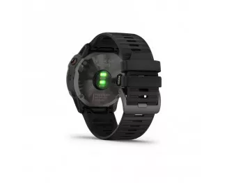 Смарт-годинник GARMIN Fenix 6X Pro Solar Titanium Carbon Grey DLC with Black Band (010-02157-21/20)