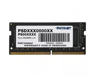 Пам'ять для ноутбука SO-DIMM DDR4 4Gb (2666MHz) Patriot Signature Line (PSD44G266682S)