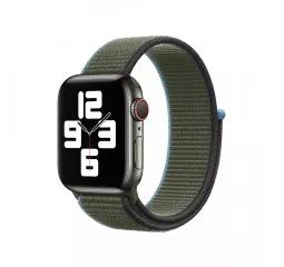 Нейлоновый ремешок для Apple Watch 38/40/41mm Apple Sport Loop Inverness Green (MYA12)