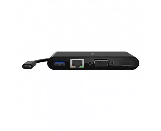Адаптер Belkin USB-C - Ethernet, HDMI, VGA, USB-A Black (AVC005BTBK)