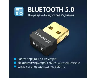 Адаптер Bluetooth Grand-X aptX BT50G