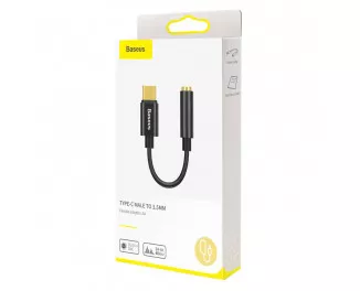 USB-адаптер Type-C > 3.5 мм AUX Baseus L54 (CATL54-01) Black
