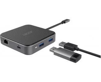 Адаптер USB Type-C > Hub  Acer 7 in 1 Type-C Dongle (HP.DSCAB.013)