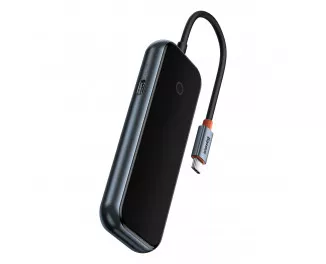 Адаптер USB Type-C > Hub  Baseus AcmeJoy 4in1 (HDMI, 3xUSB3.0, Type-C PD&Data) (WKJZ010013) Dark Dray