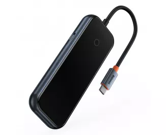 Адаптер USB Type-C > Hub  Baseus AcmeJoy 4in1 (HDMI, 3xUSB3.0, Type-C PD&Data) (WKJZ010013) Dark Dray