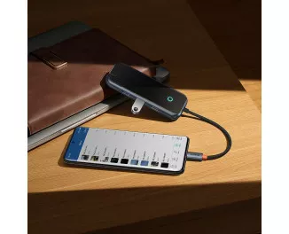 Адаптер USB Type-C > Hub  Baseus AcmeJoy 5in1 (2xUSB3.0, USB2.0, Type-C PD&Data, RJ45) (WKJZ010113) Dark Dray