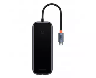 Адаптер USB Type-C > Hub  Baseus AcmeJoy 5in1 (2xUSB3.0, USB2.0, Type-C PD&Data, RJ45) (WKJZ010113) Dark Dray