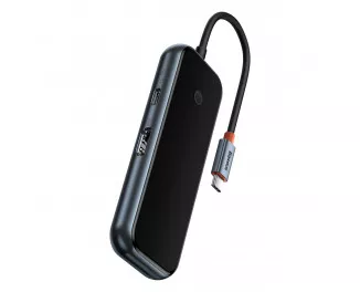 Адаптер USB Type-C > Hub  Baseus AcmeJoy 5in1 (HDMI, 2xUSB3.0, USB2.0, Type-C PD&Data) (WKJZ010213) Dark Dray