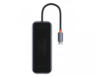 Адаптер USB Type-C > Hub  Baseus AcmeJoy 5in1 (HDMI, 2xUSB3.0, USB2.0, Type-C PD&Data) (WKJZ010213) Dark Dray