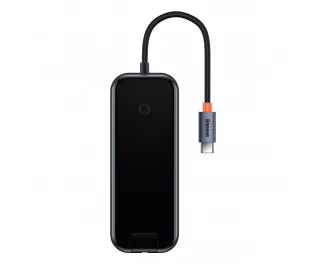 Адаптер USB Type-C > Hub  Baseus AcmeJoy 6in1 (HDMI, 2xUSB3.0, USB2.0, Type-C PD&Data, RJ45) (WKJZ010313) Dark Dray