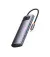 Адаптер USB Type-C > Hub  Baseus Metal Gleam Multi-functional 4-in-1 (PD, USB) (WKWG070013) Gray