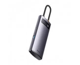 Адаптер USB Type-C > Hub  Baseus Metal Gleam Multi-functional 4-in-1 (PD, USB) (WKWG070013) Gray