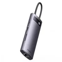 Адаптер USB Type-C > Hub  Baseus StarJoy 8-in-1 Gray (WKWG080213)