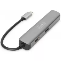 Адаптер USB Type-C > Hub DIGITUS USB-C 5-port Travel Dock (DA-70891)