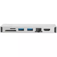Адаптер USB Type-C > Hub DIGITUS USB-C 8-port Multiport Travel Dock (DA-70866)