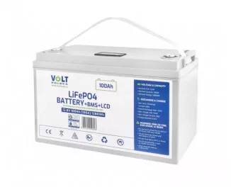 Акумулятор для ДБЖ Volt Polska LiFePO4 12.8V 100Ah BMS LCD (6AKLI10L12)