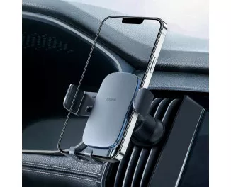 Автотримач Baseus Metal Age Ⅱ Gravity Car Mount (Air Outlet Version) (SUJS000013) Dark Gray