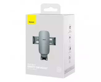 Автотримач Baseus Metal Age Ⅱ Gravity Car Mount (Air Outlet Version) (SUJS000013) Dark Gray