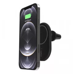 Автодержатель с беспроводной зарядкой MagSafe Belkin Magnetic Wireless Car Charger 10W (WIC004BTBK)