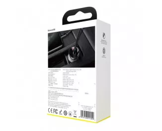 Автомобильное зарядное устройство Baseus Digital Display Dual USB 4.8A 24W (CCBX-0G) Gray 