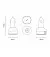 Автомобільний зарядний пристрій Baseus Enjoyment Retractable 2-in-1 Car Charger C+L 30W Black (CGTX000001)