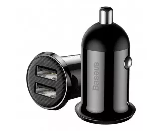 Автомобільний зарядний пристрій Baseus Grain Pro 4.8A 2USB (CCALLP-01) Black