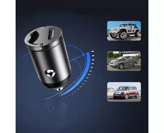 Автомобильное зарядное устройство Baseus Tiny Star Mini PPS Car Charge Type-C Port 30W (VCHX-B0G) Gray