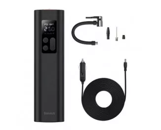 Автомобільний компресор (електричний) Baseus Super Mini Inflator Pump Black (CRCQ000001)