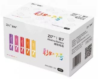 Батарейка Xiaomi ZMI AAA batteries 40 шт Rainbow (AA740)