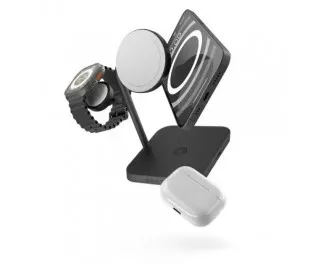 Беcпроводное зарядное устройство Zens 4-in-1 MagSafe + Watch Wireless Charging Station (ZEAPDC01/00) Black