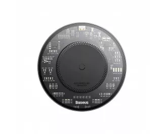 Беспроводное зарядное устройство Baseus Simple 2 Wireless Charger 15W (CCJJ050001) Cluster Black