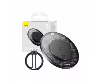 Беспроводное зарядное устройство Baseus Simple 2 Wireless Charger 15W (CCJJ050001) Cluster Black