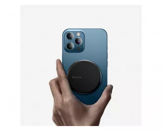 Беспроводное зарядное устройство Baseus Simple Mini Magnetic Wireless Charger 15W (MagSafe for iPhone) (WXJK-F01) Black