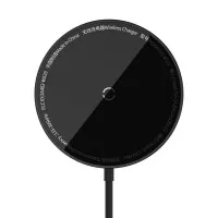 Бездротовий зарядний пристрій Baseus Simple Mini3 Magnetic Wireless Charger 15W (MagSafe for iPhone) (CCJJ040001) Black