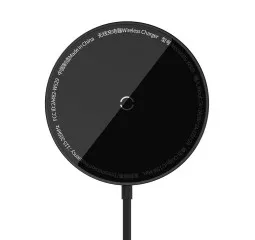 Беспроводное зарядное устройство Baseus Simple Mini3 Magnetic Wireless Charger 15W (MagSafe for iPhone) (CCJJ040001) Black
