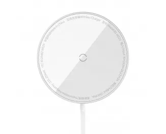 Беспроводное зарядное устройство Baseus Simple Mini3 Magnetic Wireless Charger 15W (MagSafe for iPhone) (CCJJ040001) Silver