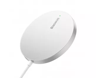 Беспроводное зарядное устройство Baseus Simple Mini3 Magnetic Wireless Charger 15W (MagSafe for iPhone) (CCJJ040001) Silver