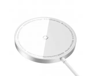 Беспроводное зарядное устройство Baseus Simple Mini3 Magnetic Wireless Charger 15W (MagSafe for iPhone) (CCJJ040001) Silver