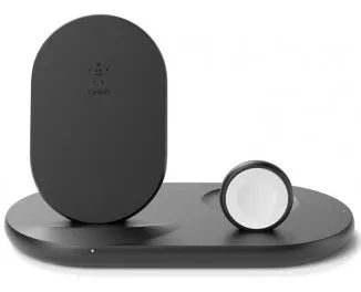 Беспроводное зарядное устройство Belkin Boost Up 3-in-1 Wireless Charger (WIZ001VFBK) Black