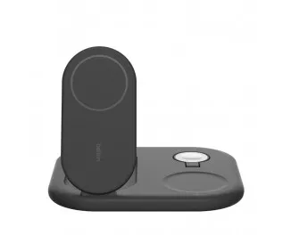 Беспроводное зарядное устройство Belkin BoostCharge 3-in-1 Magnetic Foldable Wireless Charger with Qi2 15W Black (WIZ029vfBK)