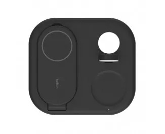Беспроводное зарядное устройство Belkin BoostCharge 3-in-1 Magnetic Foldable Wireless Charger with Qi2 15W Black (WIZ029vfBK)