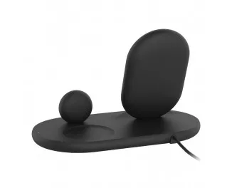 Беспроводное зарядное устройство Belkin BoostCharge 3-in-1 Wireless Charger for Apple Devices Black (WIZ001vfBK)