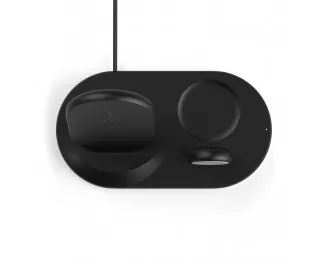 Беспроводное зарядное устройство Belkin BoostCharge 3-in-1 Wireless Charger for Apple Devices Black (WIZ001vfBK)