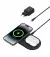 Бездротовий зарядний пристрій Belkin BoostCharge Pro 2-in-1 Magnetic Wireless Charging Pad with Qi2 15W Black (WIZ021vfBK)